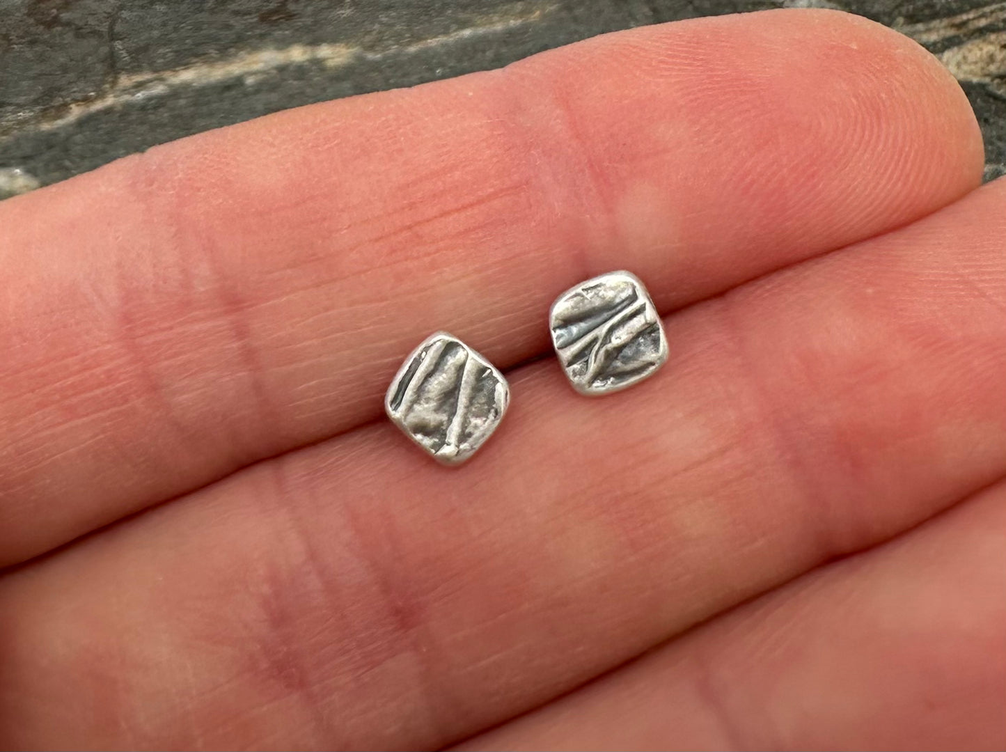 Shale Mini Square Studs