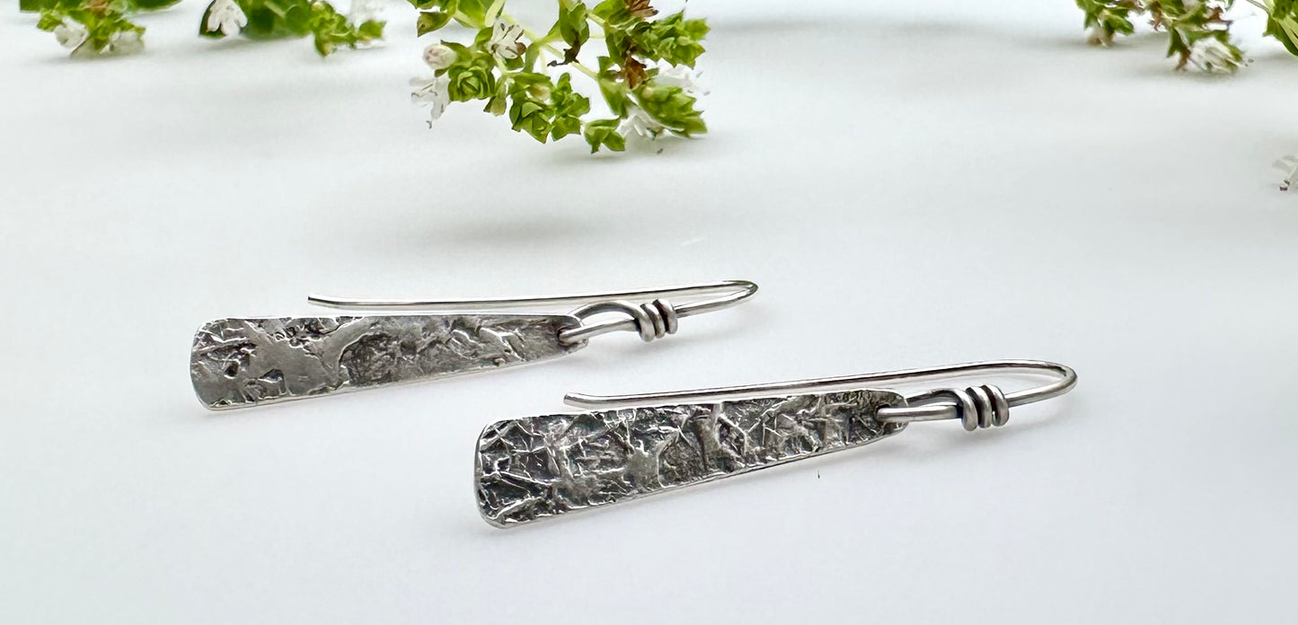 Lichen Elongated Tapered Rectangle Dangles